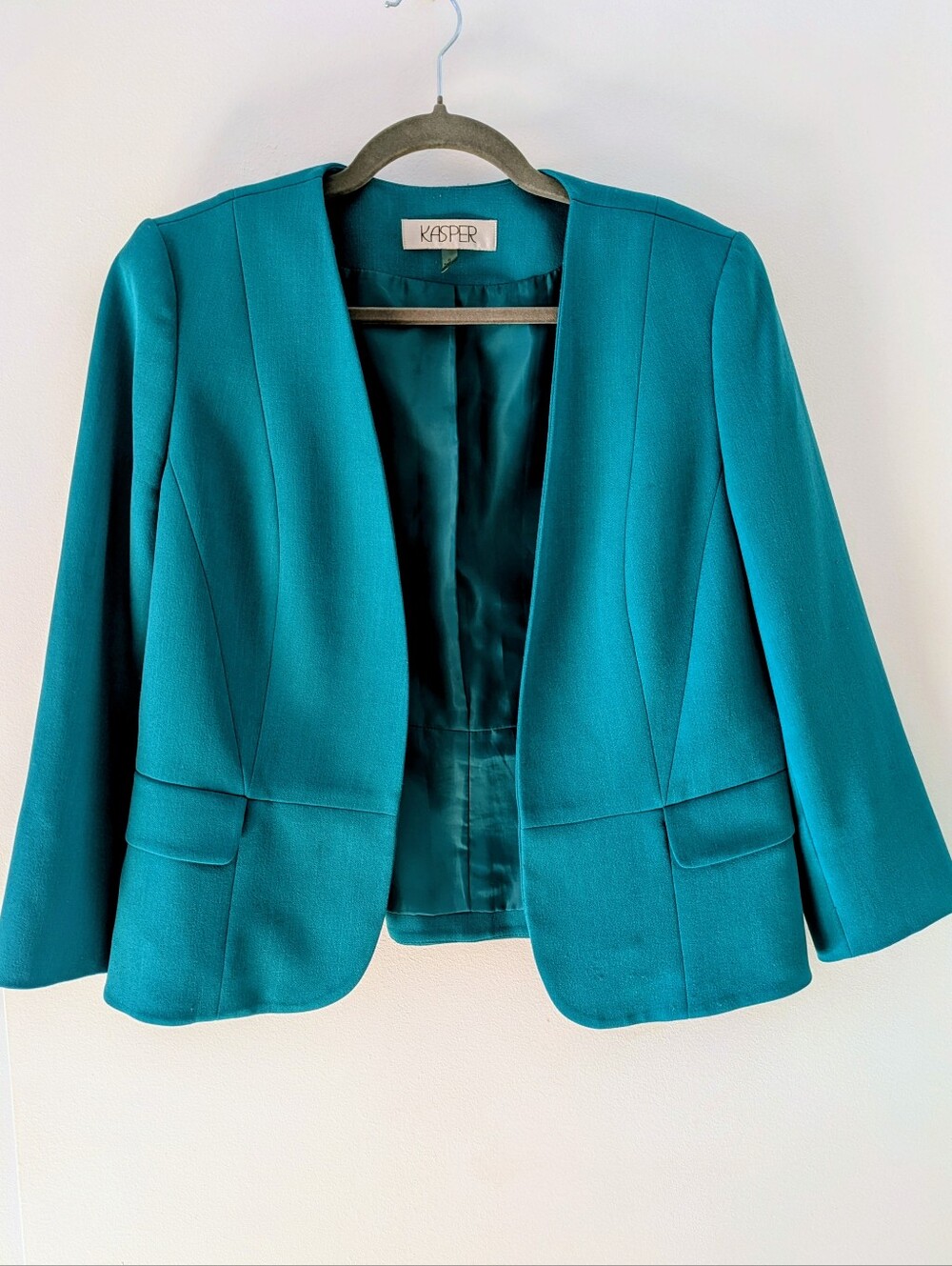 Teal/Turquoise Blazer, Suit Jacket